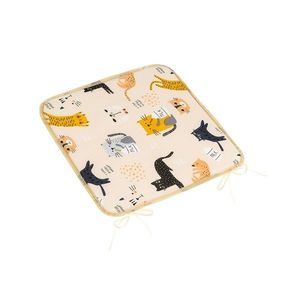 Bellatex Sedák Adéla hladký Mačka žltá, 40 x 40 cm vyobraziť