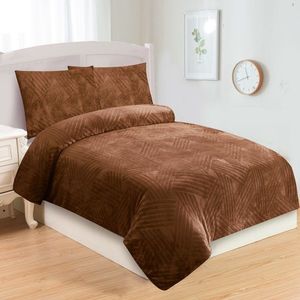 Jahu Obliečky mikroplyš Trojica hnedá, 140 x 200 cm, 70 x 90 cm vyobraziť