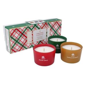 Arome Sada vonných sviečok85 g, 3 ks, Spiced Apple, Peppermint Vanilla, Vanilla bourbon vyobraziť