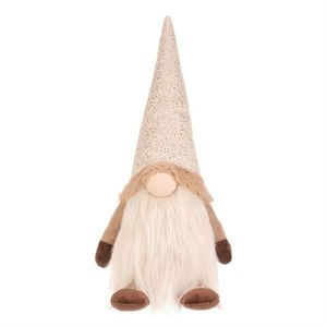 Vianočná dekorácia Škriatok stojaci, v. 32 cm, béžová/hnedá, 32 cm vyobraziť