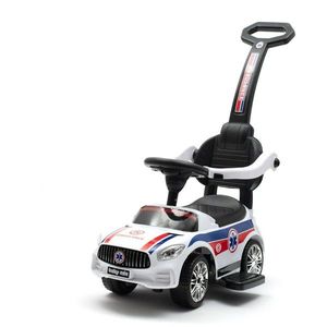 Baby Mix Detská odrážadlo so zvukom a vodiacoutyčou Ambulancia, biela vyobraziť