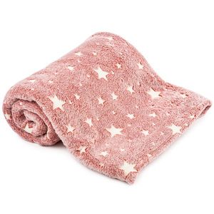 4Home Deka Soft Dreams Stars svietiaca červená, 150 x 200 cm vyobraziť