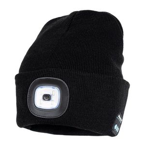 4Home Hudobná čiapka s čelovkou Lumos vyobraziť