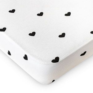 4Home jersey prestieradlo Srdiečka, 90 x 200 cm vyobraziť