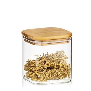 4Home Sklenená dóza na potraviny s viečkom Bamboo, 550 ml, 550 ml vyobraziť