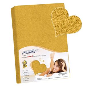 Bellatex Froté prestieradlo Kamilka horčicová, 160 x 200 cm vyobraziť