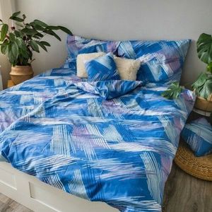 Jahu Bavlnené obliečky Blue righe, 140 x 200 cm, 70 x 90 cm, 40 x 40 cm vyobraziť