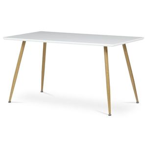 Jedálenský stôl 140 x 80 cm, biela vyobraziť