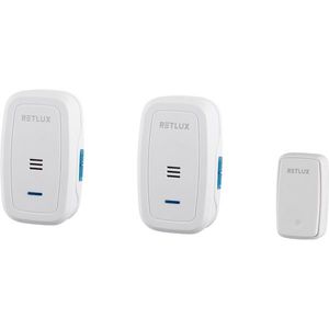 Retlux RDB 104 Bezdrôtový zvonček do zásuvky, 2x základňa, 1x tlačidlo, dosah 120 m vyobraziť
