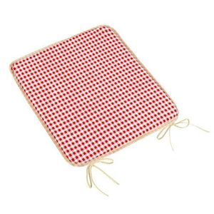 Bellatex Sedák Berta hladký Kocka červená, 40 x 40 cm vyobraziť