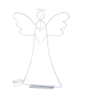 Vianočná svietiaca dekorácia Anjel so svätožiarou, 36 x 44 cm, 35 LED vyobraziť