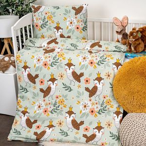 4Home Detské bavlnené obliečky do postieľky Owlet, 100 x 135 cm, 40 x 60 cm vyobraziť