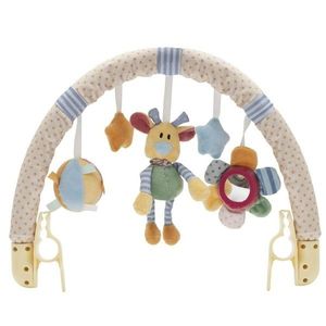 Hračka na kočík Baby Mix kvety, medvedík a hviezdičky vyobraziť