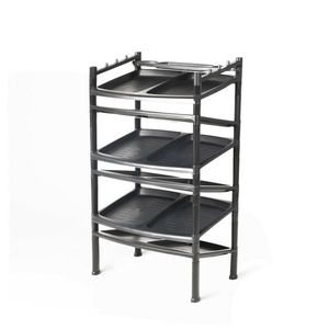 Botník 6 poschodí Black 52 x 34 x 91 cm vyobraziť