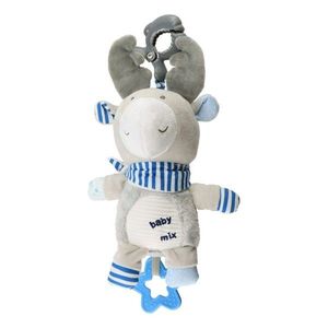 Detská plyšová hračka s hracím strojčekom a klipom Baby Mix Los vyobraziť