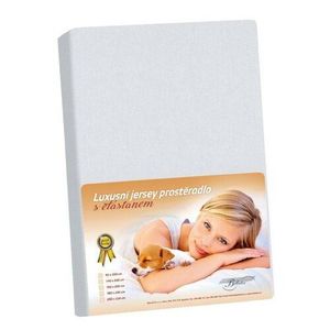 Bellatex Jersey prestieradlo s elastanom svetlosivá, 160 x 200 cm vyobraziť