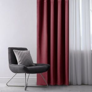 Restilo Záves Blackout Oxford Pleat vínová, 140 x 245 cm vyobraziť