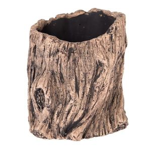Betónový kvetináč Dekor kôra, hnedá, 12 x 13, 5 cm, pr. 12 cm vyobraziť
