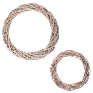 Sada 2 ks vencov z prútia, farba sivá, pr. 35 a 25 cm vyobraziť