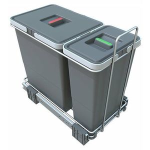 Elletipi Vstavaný odpadkový kôš ECOFIL - výsuvný s rámom, 18 + 8 l vyobraziť