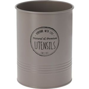 Plechový stojan na príbory, 12 x 17 cm, sivá vyobraziť