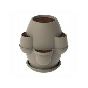 Bama Záhradný kvetináč s podmiskou Oasi cappuccino, 70 x 80 x 70 cm vyobraziť