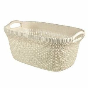 Curver Kôš na čistú bielizeň KNIT 40 l, biela vyobraziť