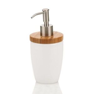 Kela Dávkovač mydla Natura biela, 350 ml vyobraziť