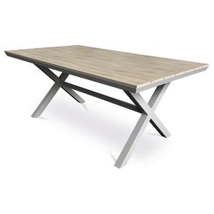 Autronic Záhradný stôl, hliník, polywood, béžová, AZT-S1510 OAK vyobraziť