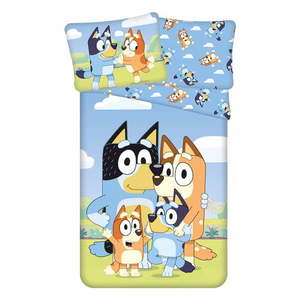 Bavlnená detská obliečka na jednolôžko 140x200 cm Bluey – Jerry Fabrics vyobraziť
