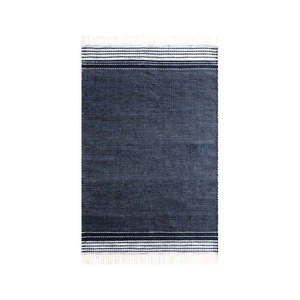 Tmavomodrý obojstranný vonkajší koberec z recyklovaného plastu Green Decore Civil, 80 x 180 cm vyobraziť