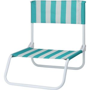 Skladacia plážová stolička Stripes, 65 x 44 x 19 cm, zelená vyobraziť