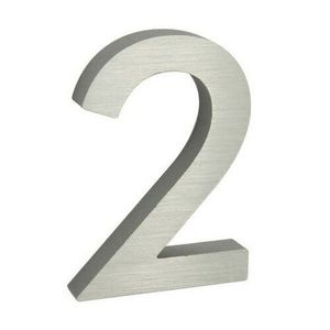 Hliníkové číslo 2 3D brúsený povrch RN.100LV.2.AL.3D vyobraziť