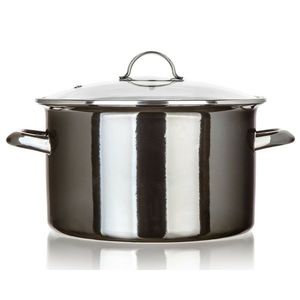 Banquet Hrniec smaltovaný METALLIC Black 26 cm, 6 l, s pokrievkou, 26 cm vyobraziť
