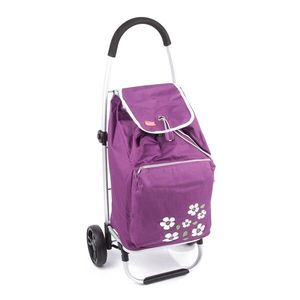 Nákupná taška na kolieskach Malaga, fialová vyobraziť