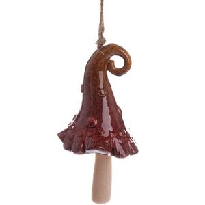 Keramický zvonček Klobúk červená, 38 x 9 cm vyobraziť