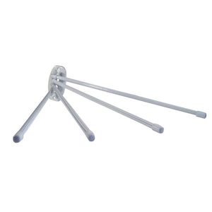 Kovový sušiak na uteráky, 4 ramená, biela, L vyobraziť
