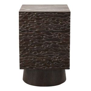 Tmavohnedý nočný stolík z mangového dreva Crumble – WOOOD vyobraziť