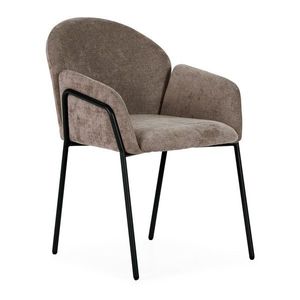 Broskyňové čalúnené jedálenské kreslá v súprave 2 ks Aslin – MOME vyobraziť