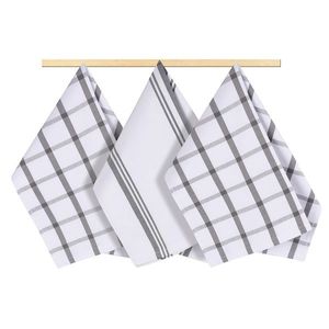 Bellatex Kuchynská utierka káro sivá, 50 x 70 cm, sada 3 ks vyobraziť