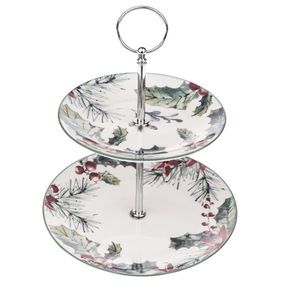 Vianočný porcelánový etažér Needles vyobraziť