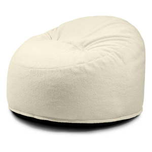 Krémový detský sedací vak z textílie buklé Om 85 – SLOWDOWN vyobraziť
