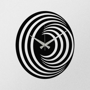 Nástenné hodiny Circles S017 Black, 48 x 48 cm vyobraziť