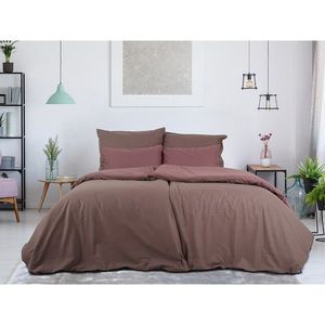 B.E.S. Petrovice Bavlnené obliečky Double face hnedá/bordó vyobraziť