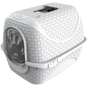 Toaleta pro mačky Rattan sivá, 42 x 50, 5 x 40 cm vyobraziť