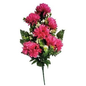 Umelá dekoratívna kytica Chryzantéma, fialová, výška 60 cm vyobraziť