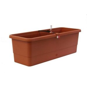 Gardenico Samozavlažovací truhlík Smart Systém Gardenie terakota, 80 cm, 80 cm vyobraziť