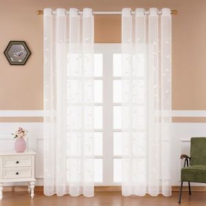 4Home Voálová záclona Leaves, 150 x 250 cm vyobraziť