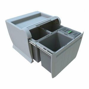 Elletipi Vstavaný odpadkový kôš CITY - výsuvný, 18 + 12 + 12 + 8 l vyobraziť