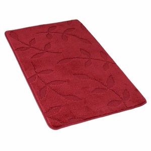 Kvalitex Kúpeľňová predložka Listy vínová, 60 x 100 cm vyobraziť